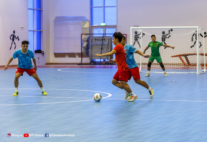 Tuyển Futsal Việt Nam dốc toàn lực tập luyện cho trận mở màn giải châu Á