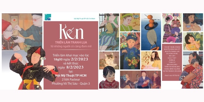 Ngày mai sẽ bắt đầu diễn ra triển lãm tranh lụa Kén tại Tp. Hồ Chí Minh