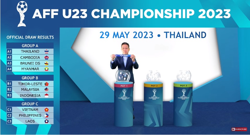 Việt Nam rơi vào bảng đấu “dễ thở” tại giải U23 Đông Nam Á 2023