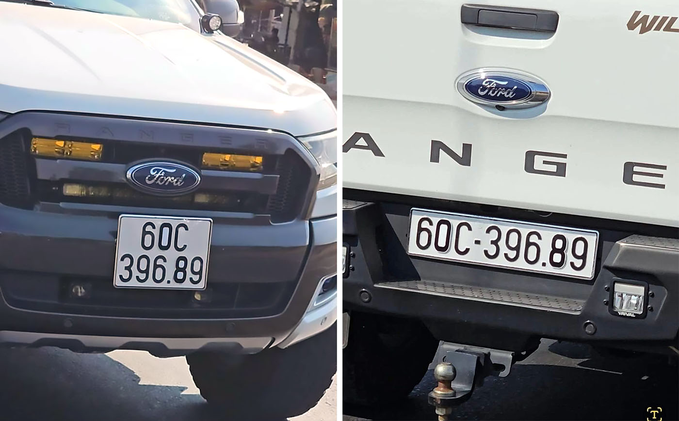 Văn hoá giao thông: Ford Ranger Raptor ngang nhiên dán biển số né phạt nguội