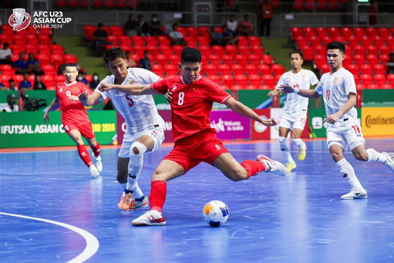 Tuyển Futsal Việt Nam chia điểm với Myanmar