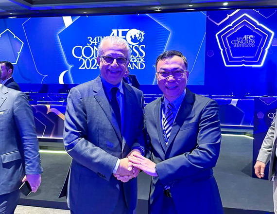 Chủ tịch VFF Trần Quốc Tuấn dự Đại hội AFC lần thứ 34