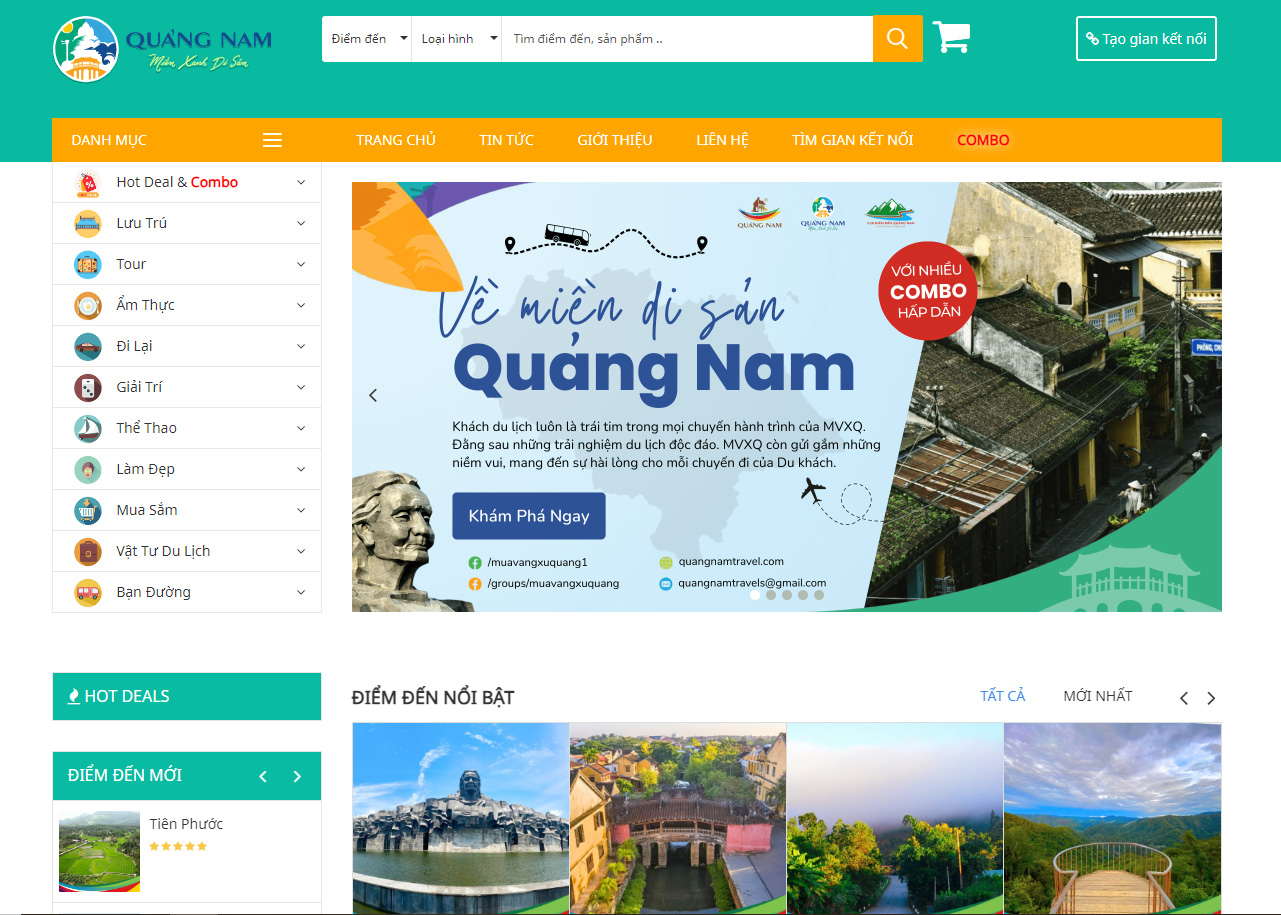 Quảng Nam ra mắt website kết nối du lịch