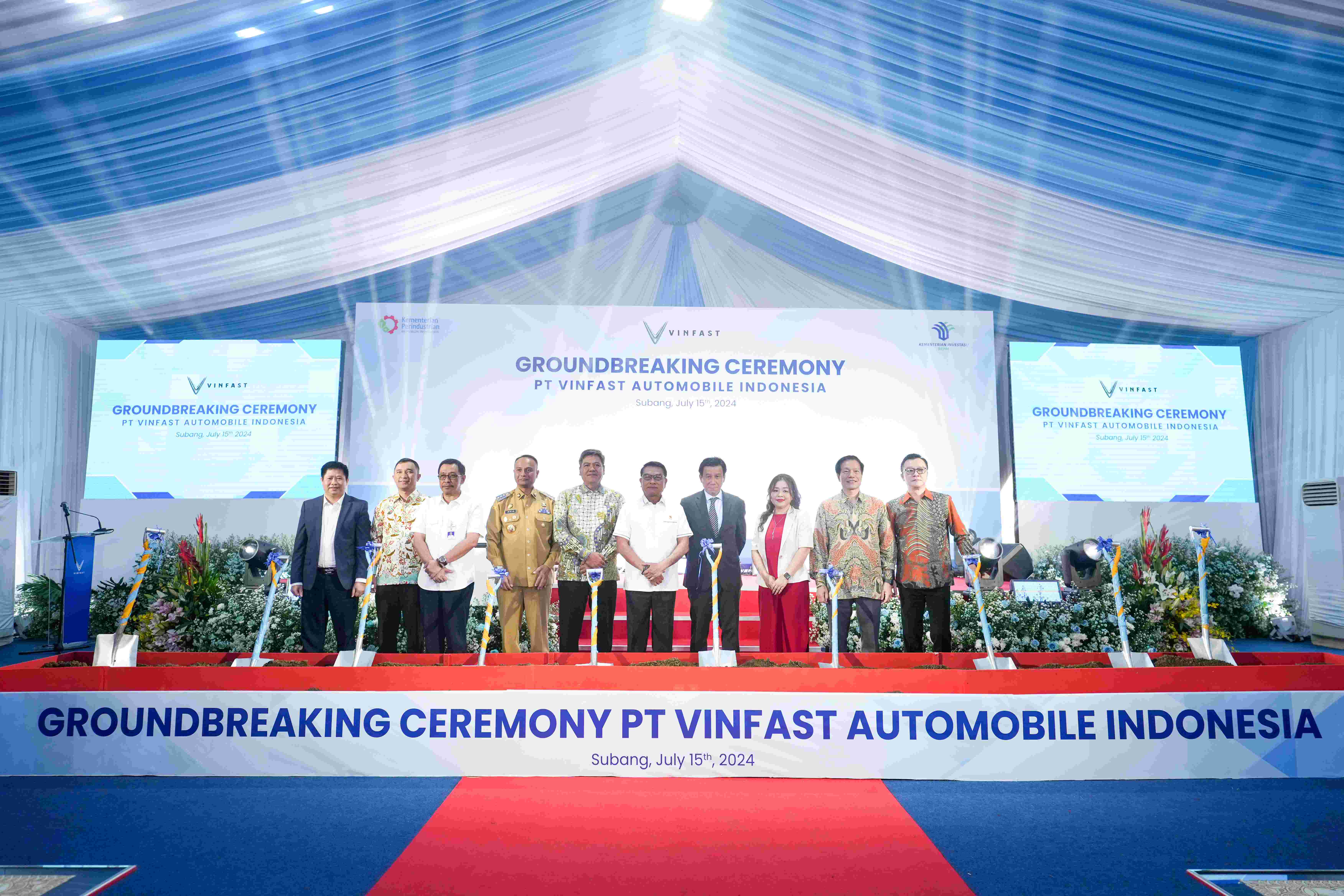 VinFast động thổ xây dựng nhà máy xe điện tại Indonesia