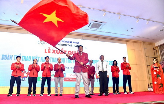 Lễ xuất quân đoàn Thể thao Việt Nam tham dự Olympic Paris 2024